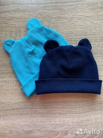 Шапка хлопковая двойная на теплую осень