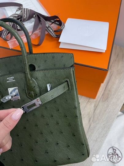 Сумка hermes birkin 25 Ostrich PHW