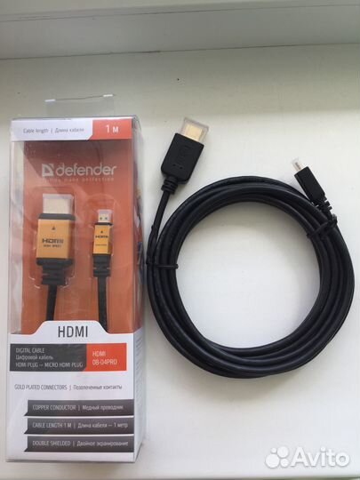 Кабель hdmi plug - micro hdmi plug