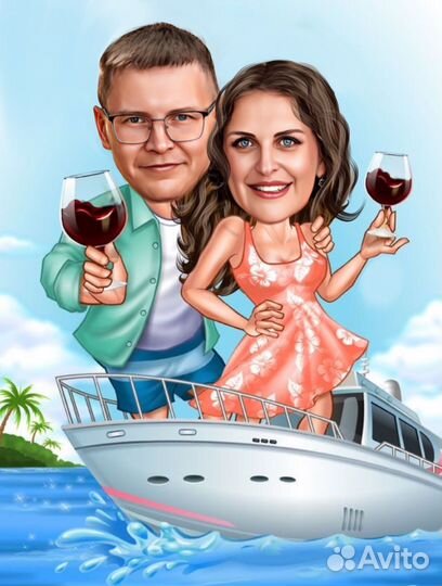 Шаржи на заказ по фото