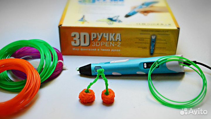 3D ручка с дисплеем 3д ручка 2 поколение + пластик