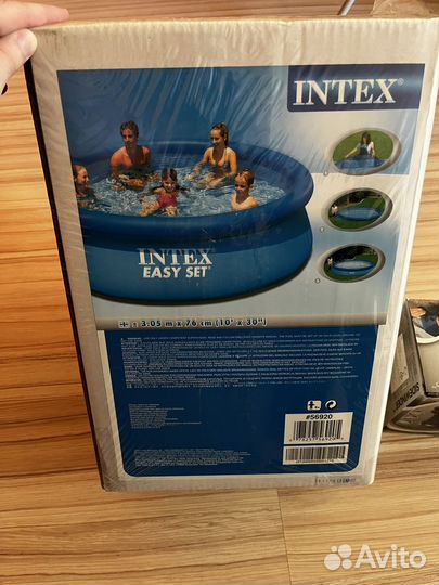 Бассейн надувной intex easy set 305x76