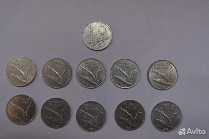 Италия 10 лир