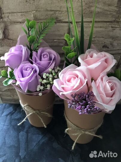 Мыльные мини букеты