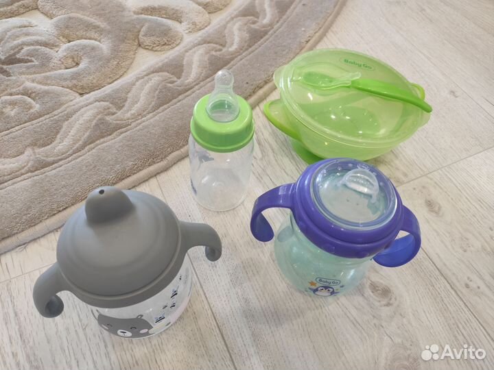 Бутылочки и тарелочка