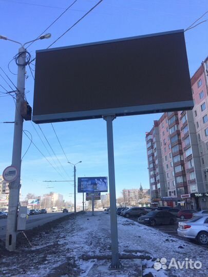 Уличный светодиодный видеоэкран 3*6 м кабинетный