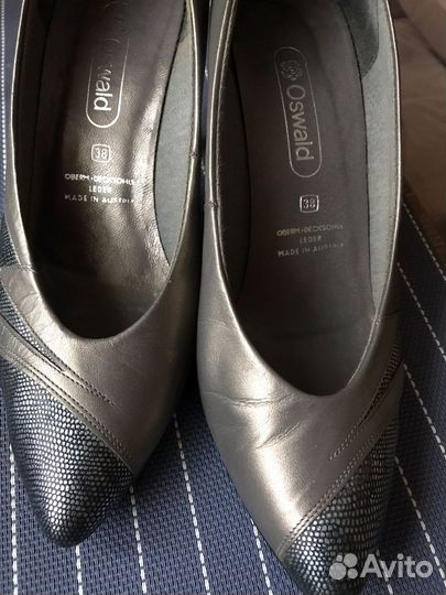Кожаные туфли 38 р-р