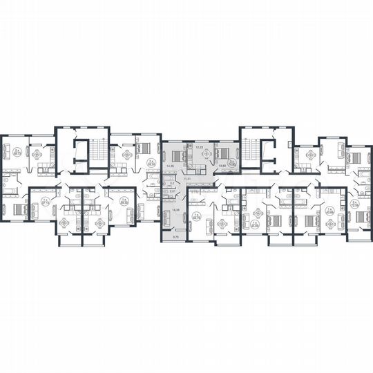 3-к. квартира, 74,8 м², 4/17 эт.