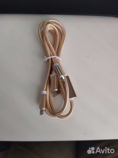 Кабель 3в1 GZ electronics micro USB, 2 lightning