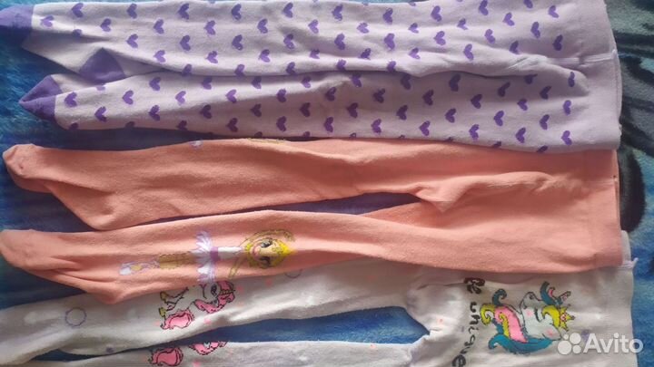 Брючки тёплые для девочки и колготки