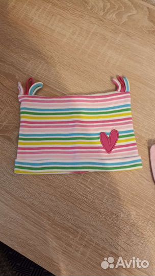 Летние шапки для девочки 6-9 мес