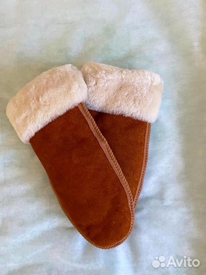 Варежки натуральные, цигейка