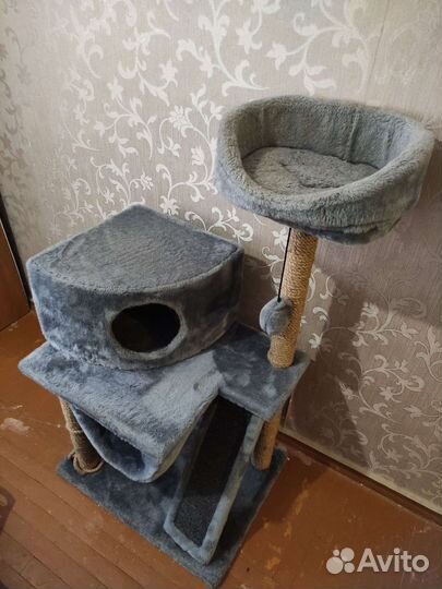 Когтеточка домик для кошки бу