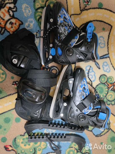 Коньки ледовые раздвижные