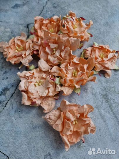 Цветы для скрапбукинга, декора