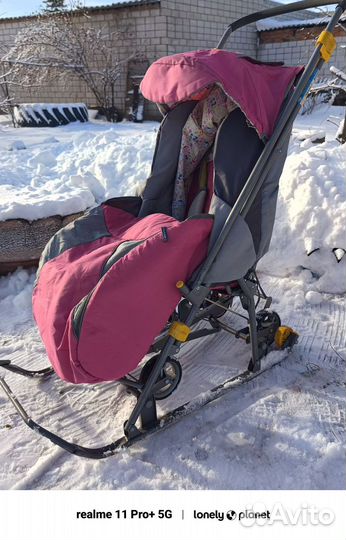 Детские санки коляска бу