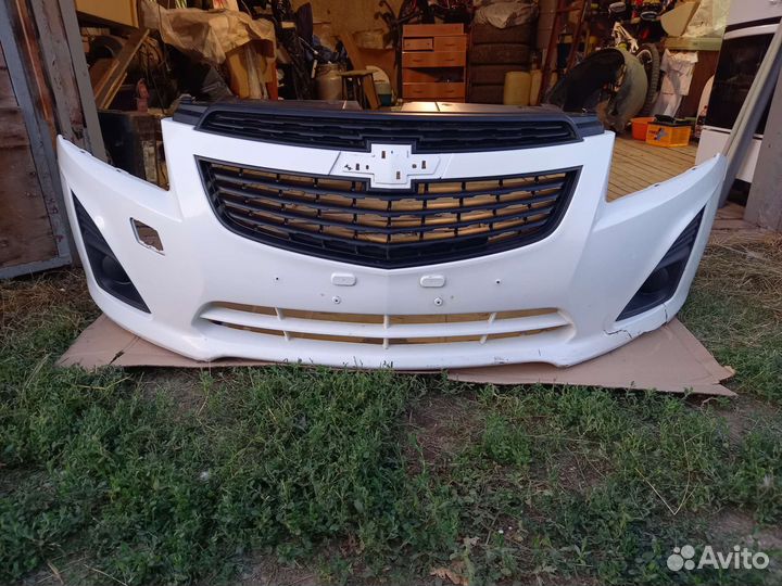 Бампер оригинал chevrolet cruze передний в сборе