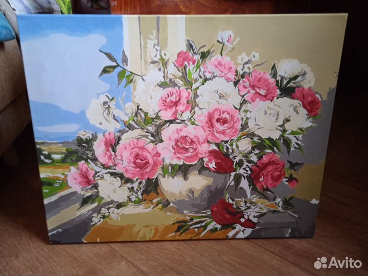 Картины раскрашенные по номерам на холсте