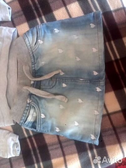 Толстовка, юбка для девочки 92-98