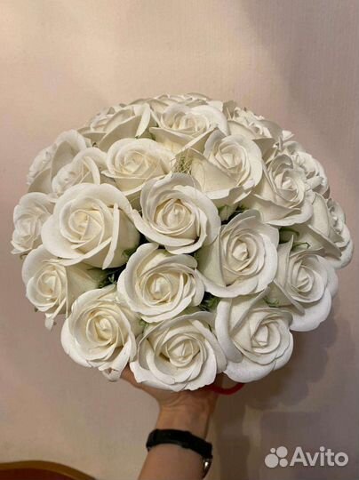 Розы из мыла