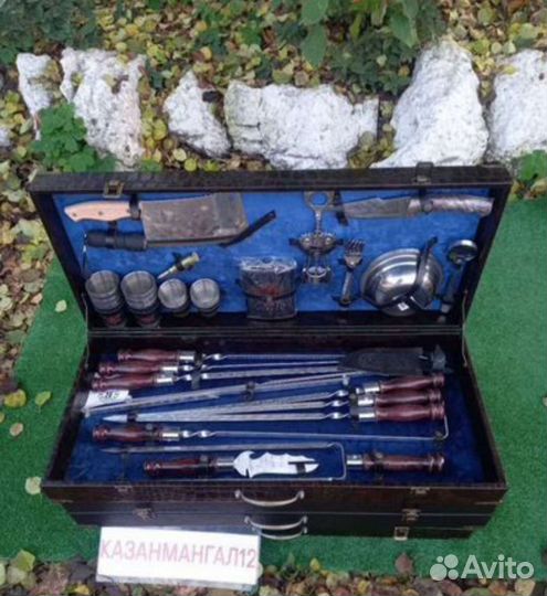 Набор шампуров в подарочном кейсе