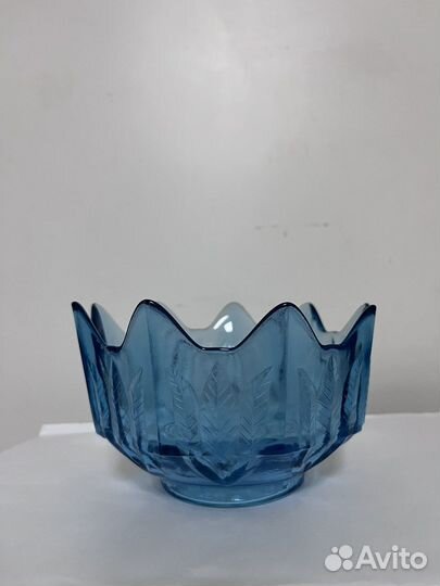 Ваза конфетница, купоросное стекло,подстаканники