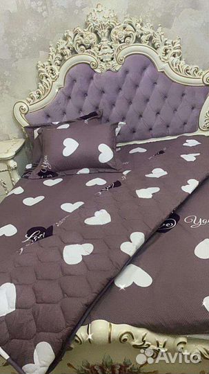 Постельное белье евро с одеялом