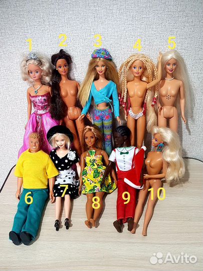 Куклы Барби, Синди, Сьюзи, Кены разные