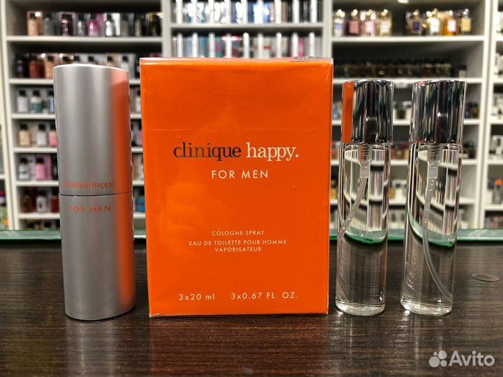 Духи Clinique Happy For Men 3х20 мл