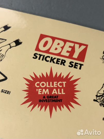 Набор наклеек Obey