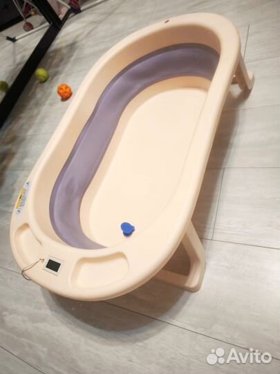Ванночка для купания складная с термометром