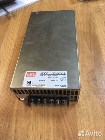 Мощный бп 24v 22.2A от компании mean well