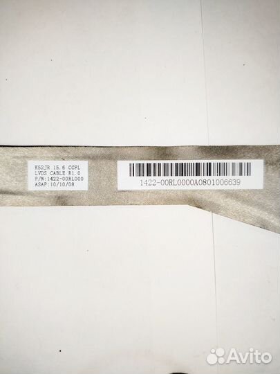 Шлейф матрицы asus x52d