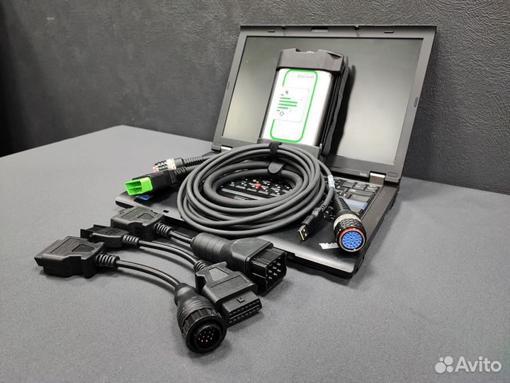 Автосканер Volvo vocom + ноутбук с по