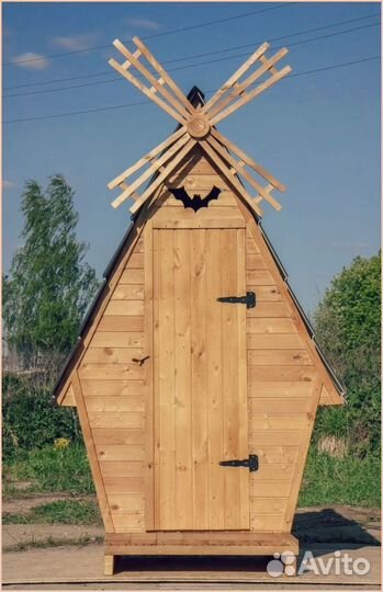 Дачный туалет с кошкой опс 082