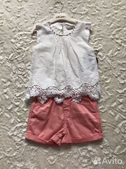 Костюм хлопковый для девочки, новый с этикеткой