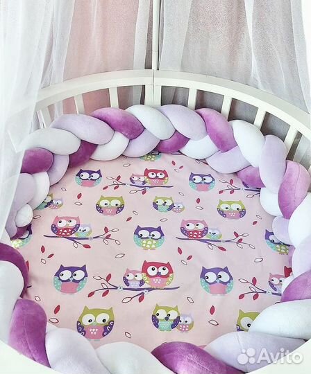 Косички в кроватку малыша