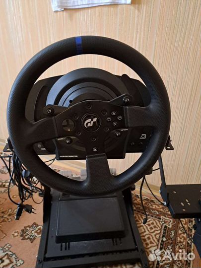 Игровой руль с 3 педалями и коробкой передач