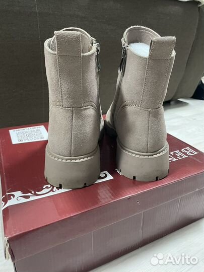 Ботинки женские зимние 38 размера замша