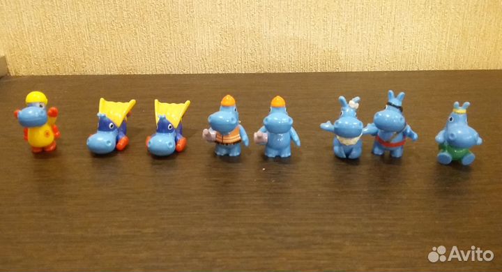 Киндеры. Игрушки бегемотики из киндер-сюрпризов