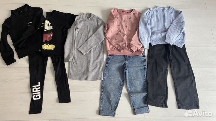 Одежда для девочки пакетом размер 116 122