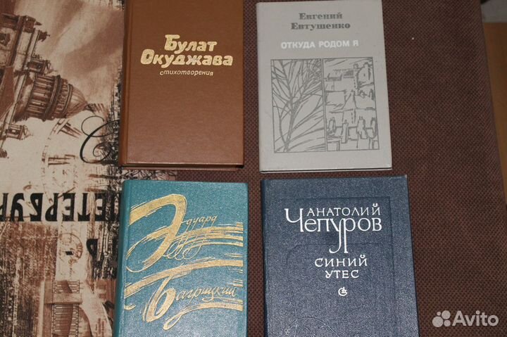 Книги: Пушкин, Достоевский,Окуджава и др
