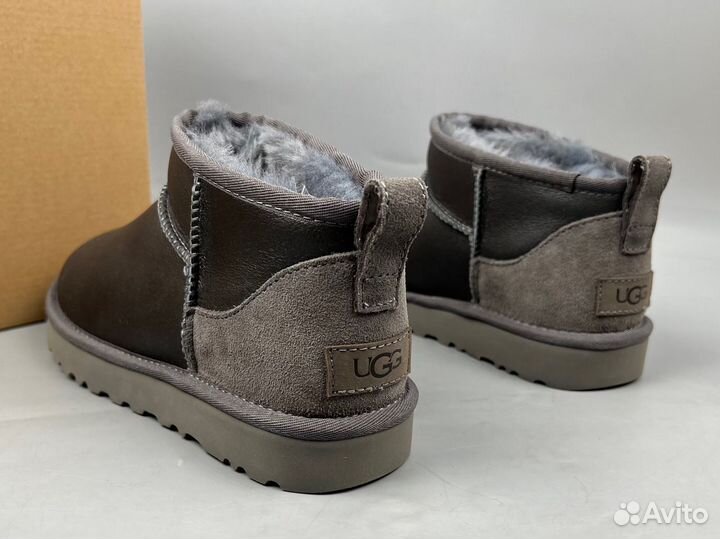 Ugg Classic Ultra Mini Metallic Grey