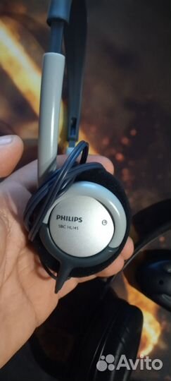 Наушники проводные philips накладные