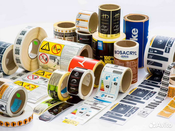 Печать этикеток, наклеек, стикеров