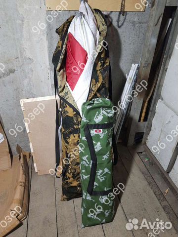 Палатка куб 4 + раскладушка 190 широкая Медведь