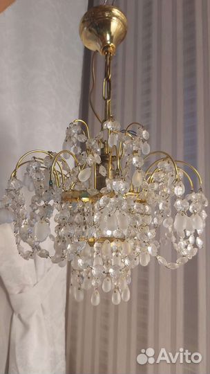 Люстра хрусталь виноград Чехия