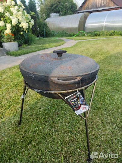 Казан чугунный 8 литров новый