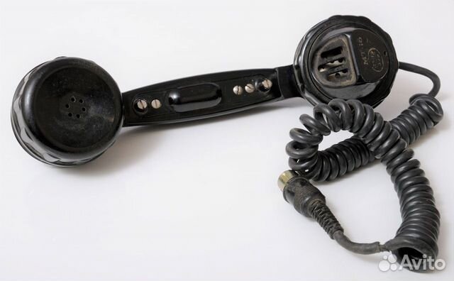 Трубка телефонная мт-16 с разъемом. Карболит СССР