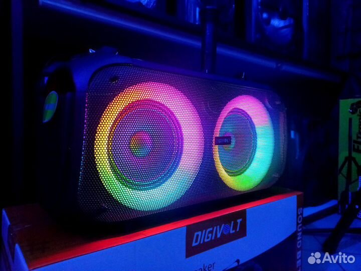 Большая блютуз колонка 300ватт Digivolt 1108